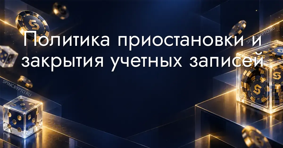 Политика приостановки и закрытия учетных записей